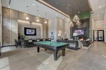 Play a game of pool in our clubhouse at our apartments